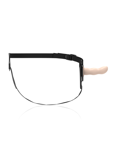 FETISH SUBMISSIVE HARNESS - FLESH SILICONE G-SPOT 12.5 CM