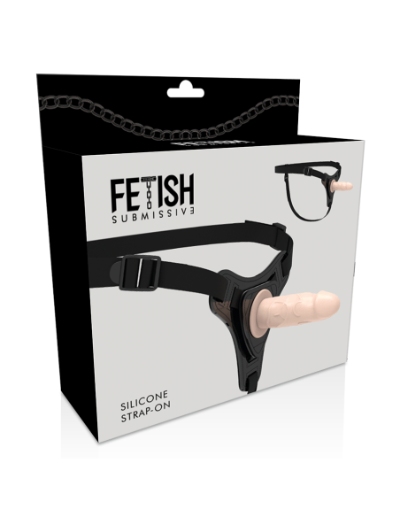 FETISH SUBMISSIVE HARNESS - FLESH REALISTIC SILICONE 12.5 CM