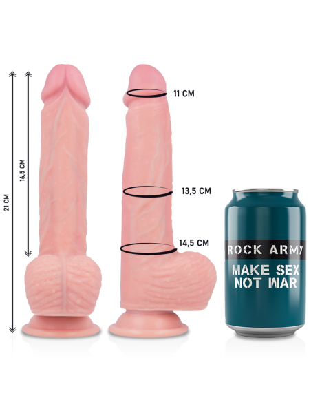 ROCKARMY - HARNESS LIQUID SILICONE PREMIUM SPITFIRE REALISTIC 21 CM -O- 4.62 CM