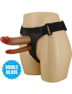 PRETTY LOVE - KEAVEN HARNESS BRIEFS UNIVERSAL and COMFORTABLE DOUBLE DILDO 2