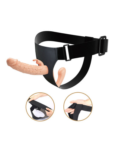 BAILE - CHARLOTTE HOLLOW DOUBLE PENETRATION STRAP-ON FLESH