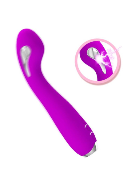 PRETTY LOVE - HECTOR įkraunamas elektrošoko vibratorius, atsparus vandeniui, violetinis