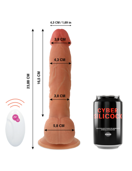 CYBER SILICOCK - REALISTIŠKAS MEISTRO BEN NUOTOLINIO VALDYMO PULTAS 23,88 CM -O- 4,3 CM