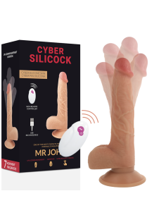 CYBER SILICOCK - NUOTOLINIO VALDYMO PULTAS REALISTIŠKAS MR JOHN 23,88 CM -O- 4,3 CM