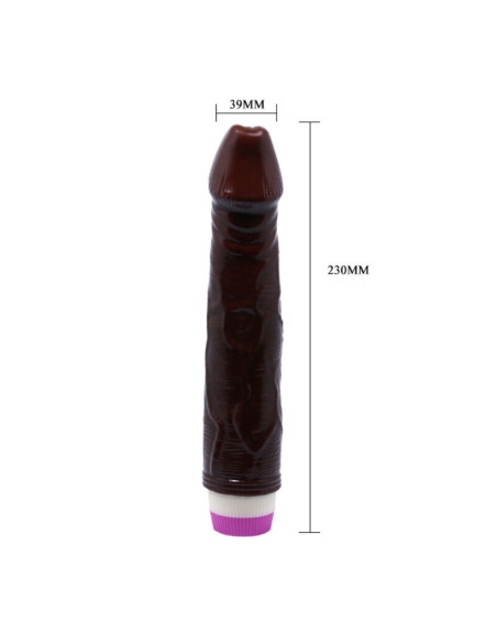 BAILE - WAVES OF PLEASURE VIBRATOR 23 CM BROWN