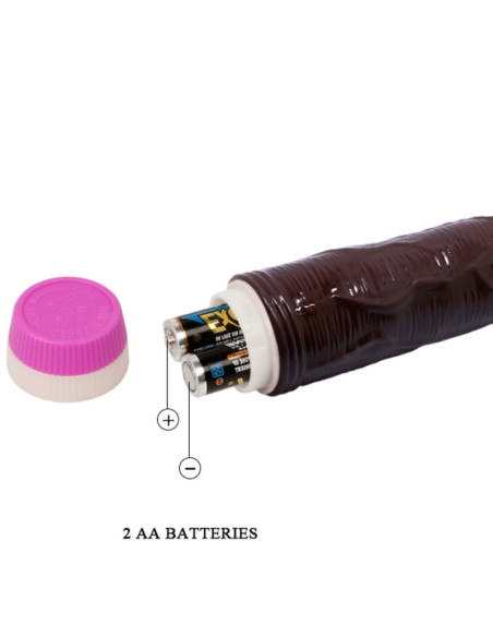 BAILE - WAVES OF PLEASURE VIBRATOR 23 CM BROWN