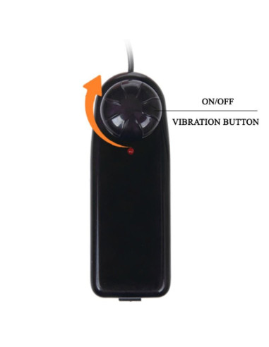 BAILE - DIDELIS PENIO DILDO SU NATŪRALIA VIBRACIJA 23,5 CM