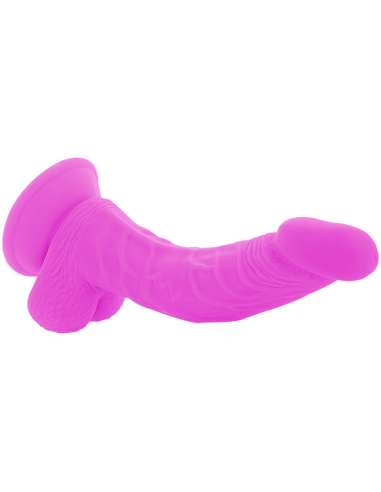 DIVERSIA - LANKSTUS VIBRUOJAMAS DILDO VIOLETINIS 21,5 CM -O- 4,5 CM