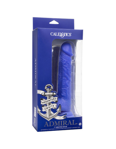 CALEXOTICS - ADMIRAL SAILOR REALISTIC DILDO VIBRATOR BLUE