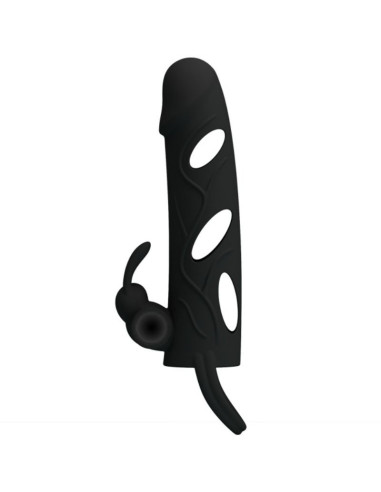 PRETTY LOVE – silikoninis užvalkalas su vibracija 14 cm 1.0