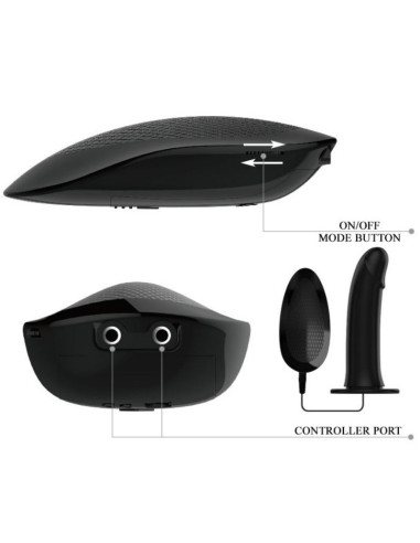 PRETTY LOVE - VITO STRAP ON WITH HOLLOW DILDO AND VIBRATION 17.3 CM