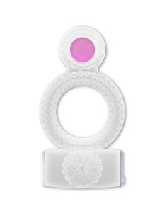 CASUAL LOVE - RING VIBRATING DOUBLE PLEASURE TRANSPARENT