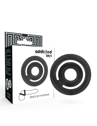ADDICTED TOYS - POTENZ- C-RING PENIS BLACK