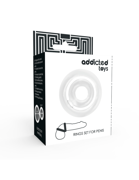 ADDICTED TOYS - POTENZ - C ŽIEDAS VARPAI SKAIDRUS