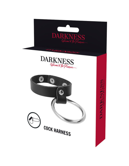 DARKNESS - metalinis žiedas varpai ir sėklidėms
