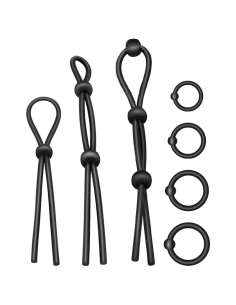 ADDICTED TOYS - LANKSTŪS SILIKONINIAI PENIES ŽIEDAI, 7 DALYS