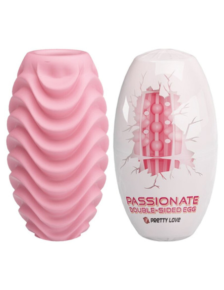 PRETTY LOVE - PINK DOUBLE SIDED MASTURBATOR EGG