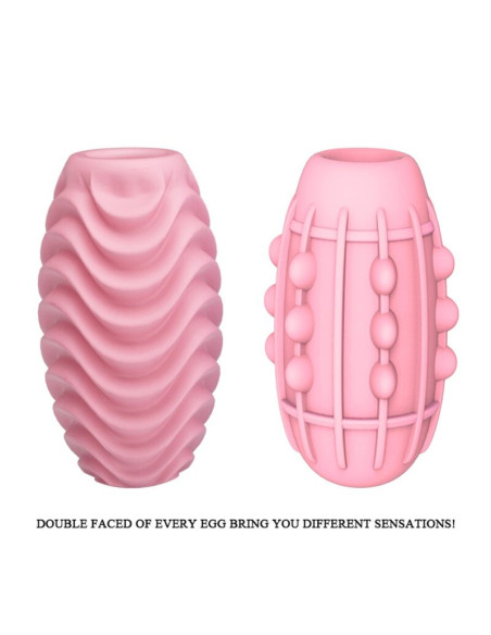 PRETTY LOVE - PINK DOUBLE SIDED MASTURBATOR EGG
