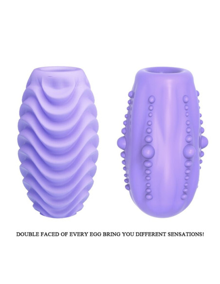 PRETTY LOVE - DOUBLE SIDED LILAC MASTURBATOR EGG
