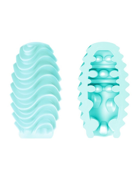 PRETTY LOVE - TURQUOISE DOUBLE SIDED MASTURBATOR EGG