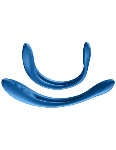 SATISFYER - ELASTINGAS ŽAIDIMŲ DAUGIAVIBRATORIUS MĖLYNAS