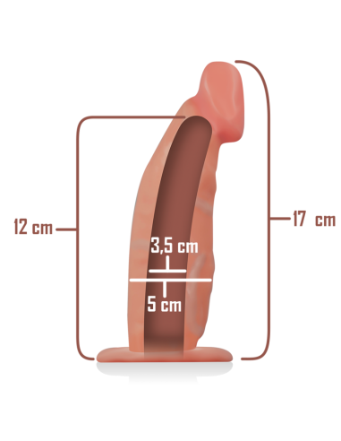 INTENSE - HOLLOW HARNESS WITH DILDO 18 X 3.5 CM