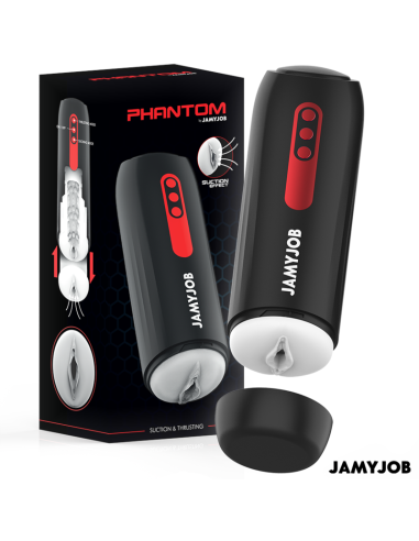 JAMYJOB - PHANTOM automatinis vaginos masturbatorius su 5 siurbimo ir stūmimo režimais