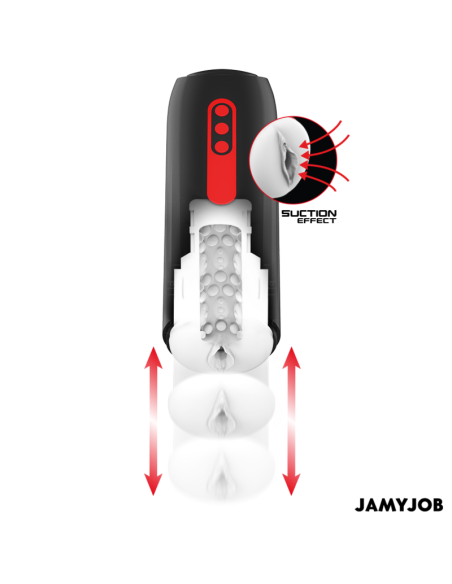 JAMYJOB - PHANTOM automatinis vaginos masturbatorius su 5 siurbimo ir stūmimo režimais