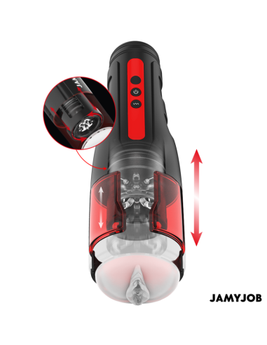 JAMYJOB - CIKLONO AUTOMATINIS VAGINOS MASTURBATORIUS SU 10 SUKIMO IR STUMIMO REŽIMŲ