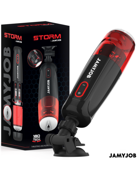 JAMYJOB - STORM AUTOMATIC VAGINA MASTURBATOR 10 ROTATION AND THRUST MODES