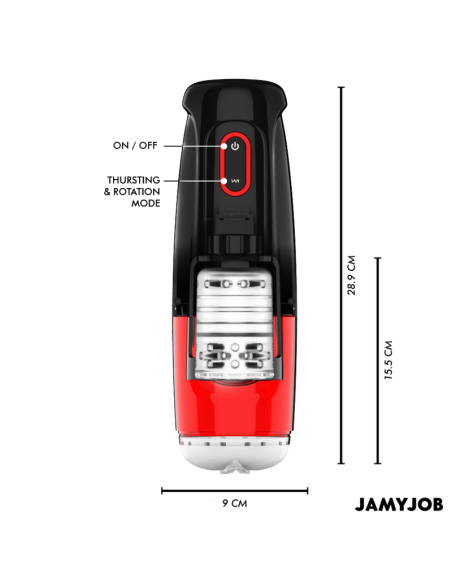 JAMYJOB - STORM AUTOMATIC VAGINA MASTURBATOR 10 ROTATION AND THRUST MODES