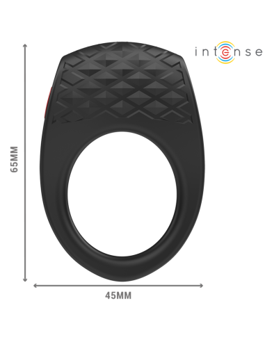INTENSE - CLOVER VIBRATOR PENIS RING 10 VIBRATIONS BLACK