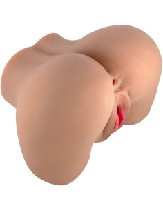 CRAZY BULL - MILA VIBRATOR BUTT WITH REALISTIC VAGINA AND ANUS CONTROL REMOTO