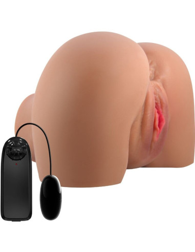 CRAZY BULL - MILA VIBRATOR BUTT WITH REALISTIC VAGINA AND ANUS CONTROL REMOTO