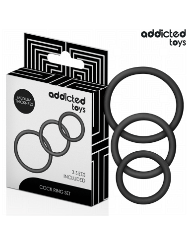 ADDICTED TOYS - SILIKONINIŲ ŽIEDŲ RINKINYS, 2 MODELIS