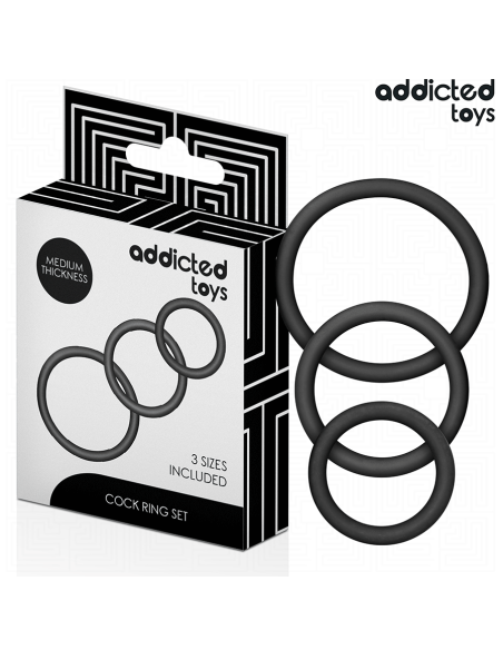 ADDICTED TOYS - SILIKONINIŲ ŽIEDŲ RINKINYS, 2 MODELIS