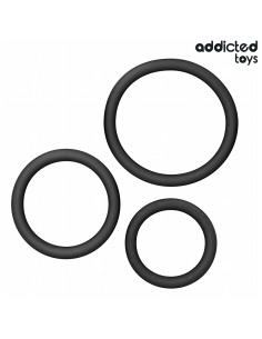 ADDICTED TOYS - SILIKONINIŲ ŽIEDŲ RINKINYS, 2 MODELIS