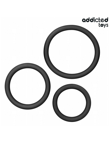 ADDICTED TOYS - SILIKONINIŲ ŽIEDŲ RINKINYS, 2 MODELIS