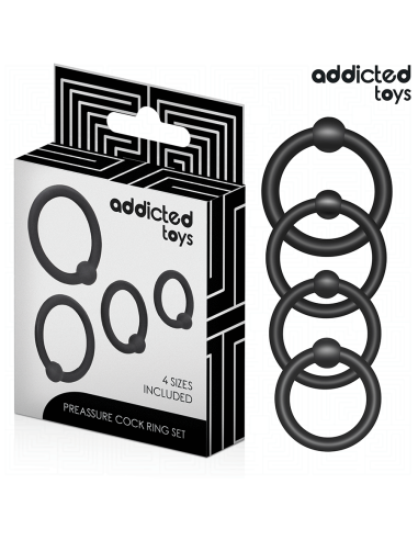 ADDICTED TOYS - SET OF PRESSURE SILICONE RINGS