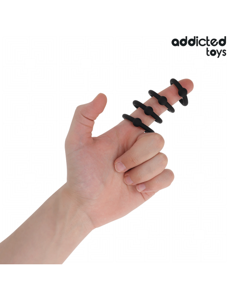 ADDICTED TOYS - SLĖGIO SILIKONINIŲ ŽIEDŲ RINKINYS