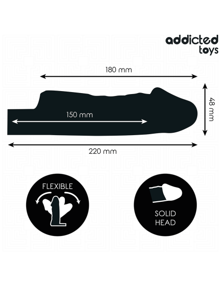 ADDICTED TOYS - TRANSPARENT PENIS EXTENSON 27 CM