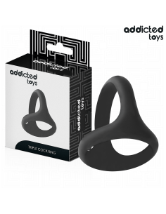 ADDICTED TOYS - STORAS TRIGUBAS PENIO ŽIEDAS
