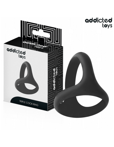 ADDICTED TOYS - STORAS TRIGUBAS PENIO ŽIEDAS