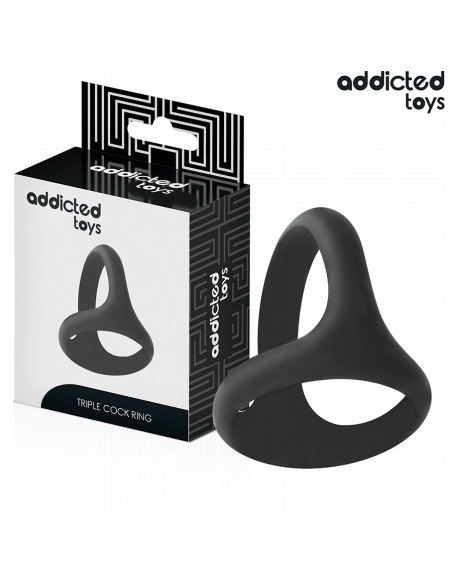 ADDICTED TOYS - STORAS TRIGUBAS PENIO ŽIEDAS