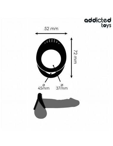ADDICTED TOYS - DOUBLE TEXTURED PENIS RING