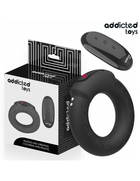 ADDICTED TOYS - ŠILUMOS EFEKTAS VIBRUOJANČIAS KOKO ŽIEDAS NUOTOLINIS VALDYMAS