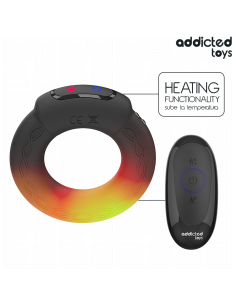 ADDICTED TOYS - HEATING EFFECT VIBRATING COCK RING REMOTE CONTROL 2