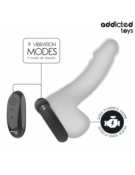 ADDICTED TOYS - ŠILUMOS EFEKTAS VIBRUOJANČIAS KOKO ŽIEDAS NUOTOLINIS VALDYMAS