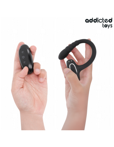 ADDICTED TOYS - P-SPOT VIBRUOJANČIAS KOKO ŽIEDAS NUOTOLINIO VALDYMO PULTAS
