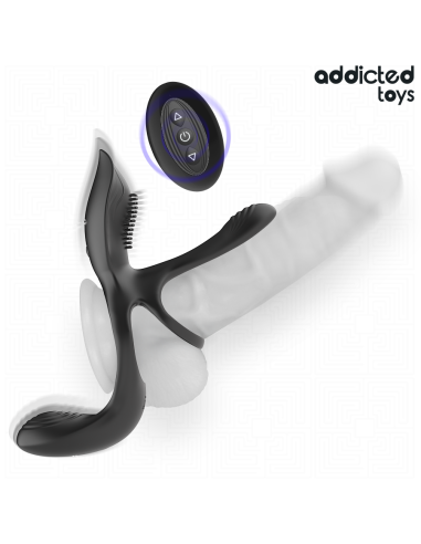 ADDICTED TOYS - DOUBLE PENIS RING WITH CLITORAL STIMULATOR